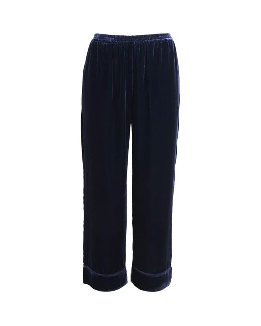 Asceno Blue Velvet Brescia Trousers