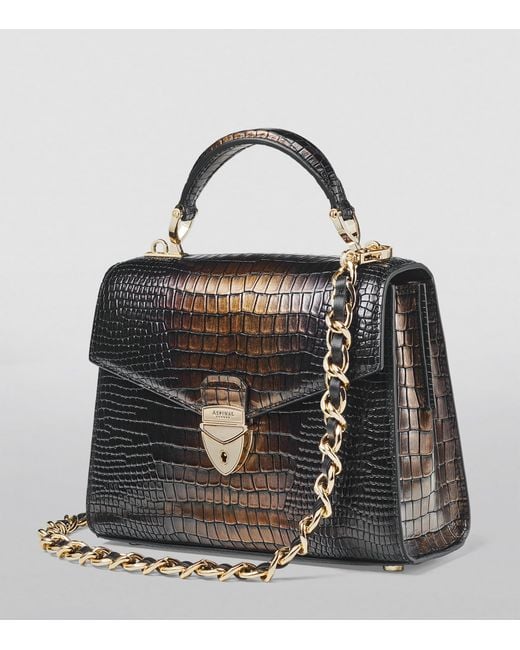 Aspinal Black Midi Mayfair 2 Top-Handle Bag