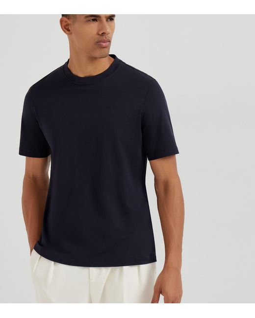 Brunello Cucinelli Black T-Shirts for men
