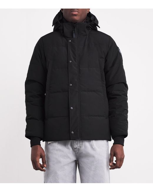 Canada Goose Black Wyndham Parka Jacket for men
