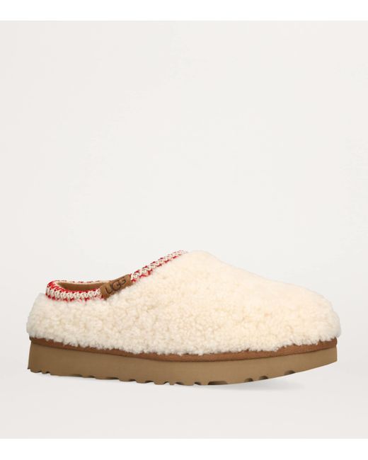 Ugg Natural Sheepskin Tasman Maxi Curly Slippers
