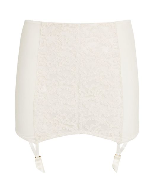 Kiki de Montparnasse White Lace Lola Suspender Skirt