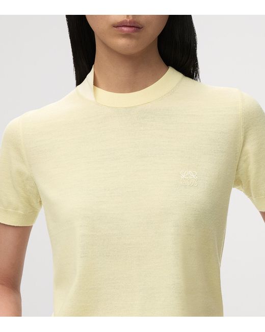 Loewe Yellow Wool-Blend Anagram Top