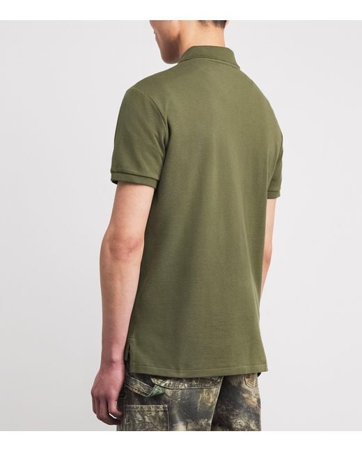 Polo Ralph Lauren Green Cotton Mesh Polo Pony Polo Shirt for men