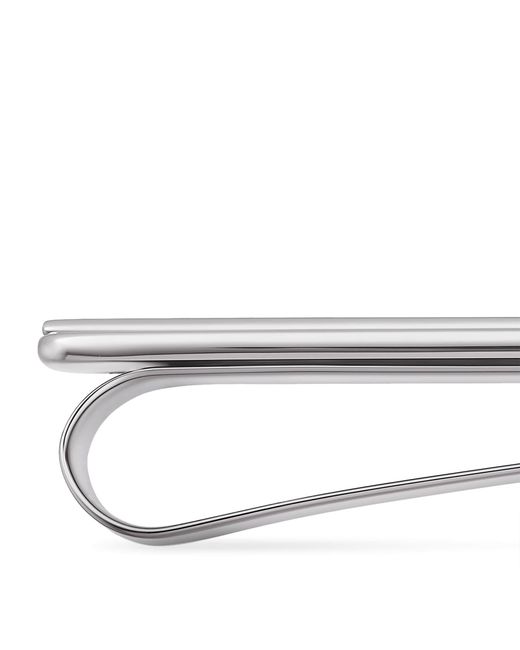 Cartier White Stainless Steel Santos De Tie Clip for men