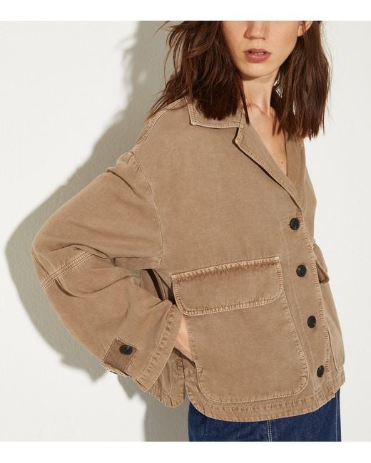 MAX&Co. Brown Denim Twin-Pocket Jacket