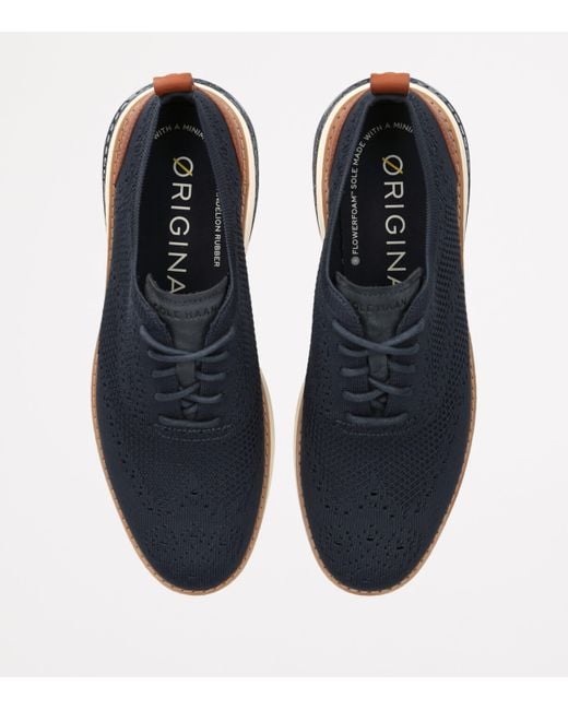 Cole Haan Blue Øriginalgrand Energyweave Stitchlite Oxford Sneakers for men