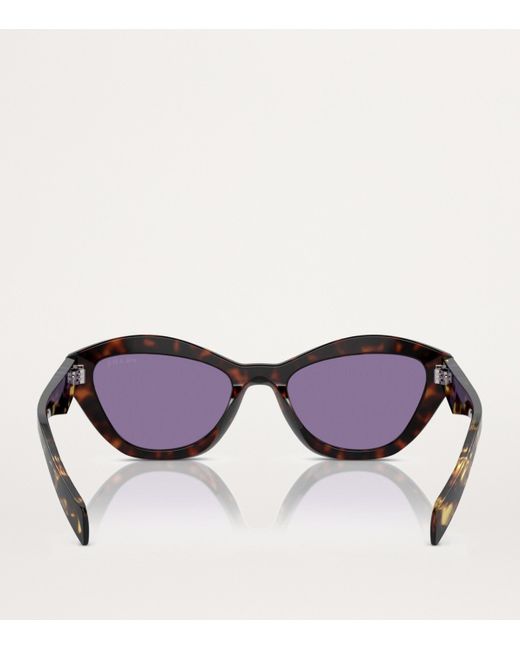Prada Purple Tortoiseshell Cat-Eye Sunglasses