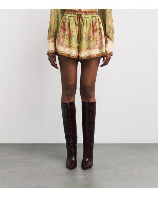 Zimmermann Natural Silk Indra Shorts