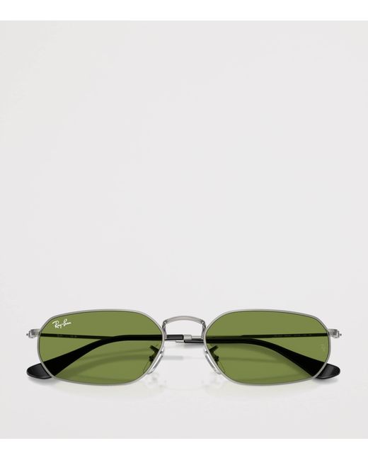 Ray-Ban Green Rb3947 Metal Irregular Sunglasses