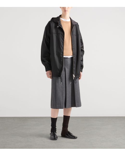 Prada Black Re-Nylon Hooded Jacket