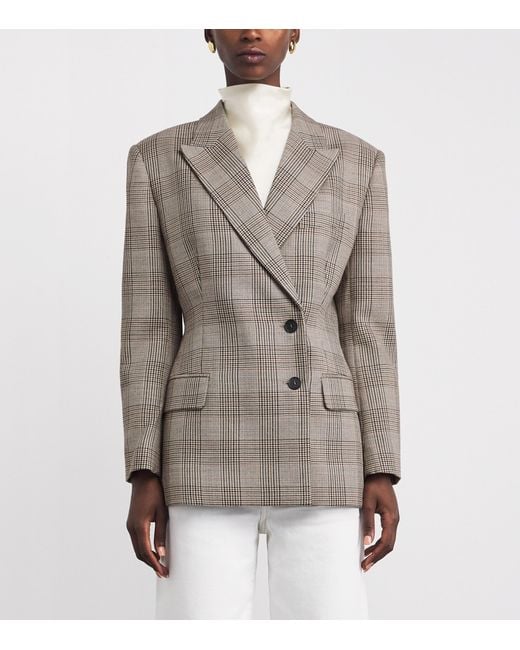 Anine Bing Gray Wool Aretha Blazer