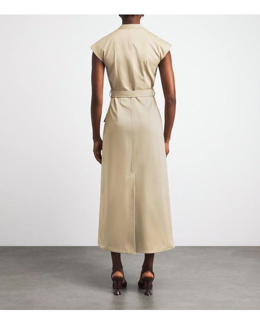 Huishan Zhang Natural Stretch-Cotton Nyx Midi Dress