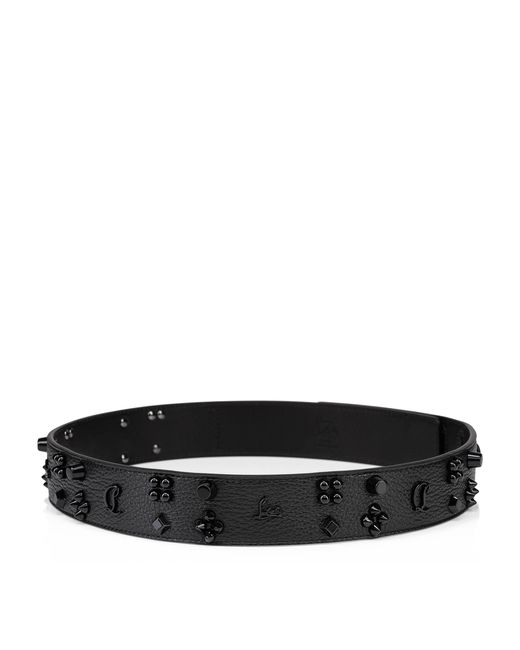 Christian Louboutin Black Paloma Leather Belt