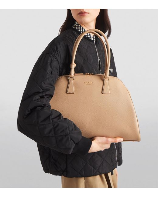 Prada large saffiano leather satchel online