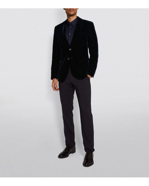 Giorgio Armani Black Tailored Blazer for men