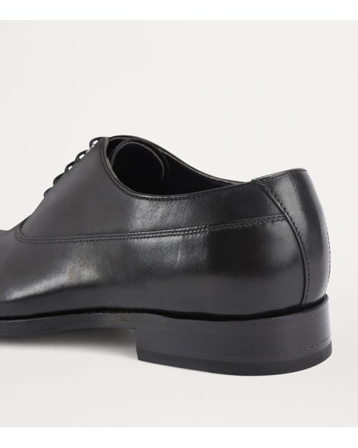 Kurt Geiger Black Leather Sloane Oxford Shoes for men