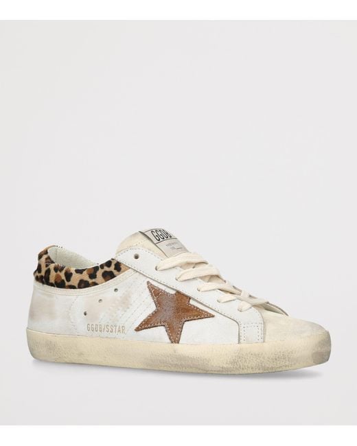 Golden Goose Deluxe Brand White Leather Super Star Sneakers