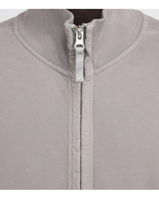 Stone Island Gray Organic Cotton Track Jacket for men