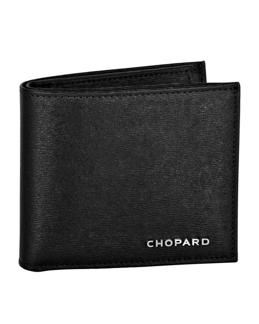 Chopard Black Small Leather Classic Bifold Wallet