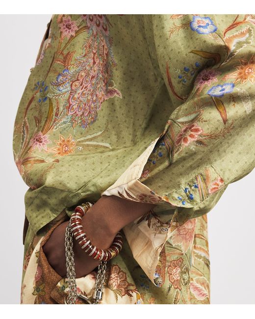 Zimmermann Metallic Silk Indra Shirt