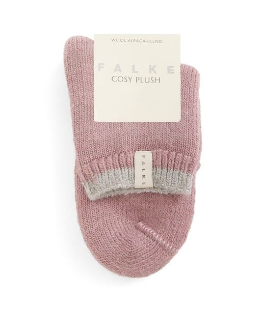Falke Pink Cosy Plush Slipper Socks