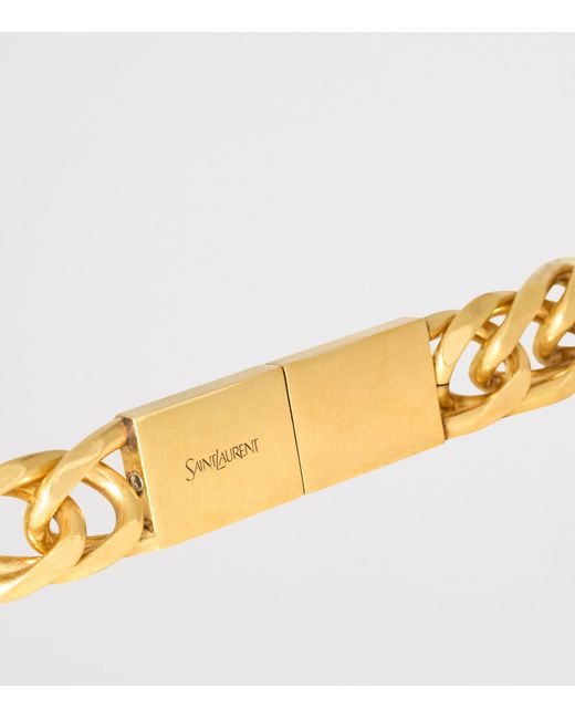 Saint Laurent Natural Thin Chain Belt