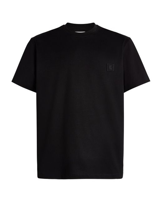 【WOOYOUNGMI】Men's Cotton Back Logo T-Shirt Black Cotton Back Logo T-shirt - WOOYOUNGMI