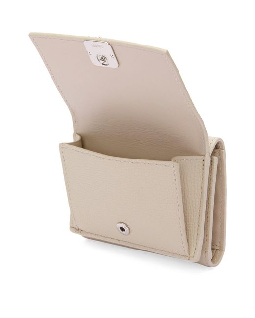 Loewe White Leather Anagram Trifold Wallet