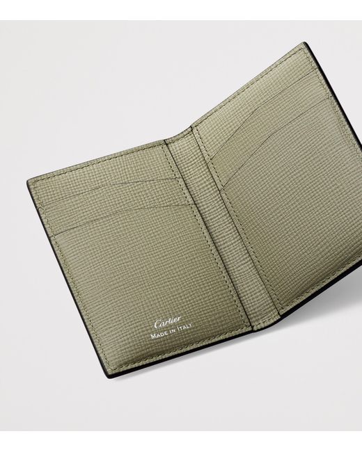 Cartier Purple Leather Losange Card Holder for men