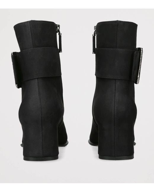 Rodo Black Leather Tilly Ankle Boots 55