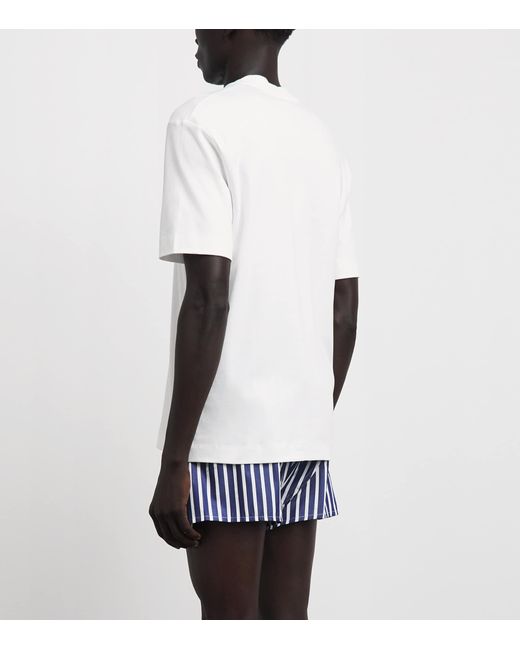 Sunspel White Supima Cotton Heavyweight T-Shirt for men