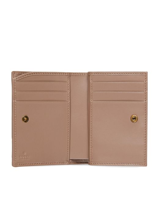 Gucci Natural Leather Gg Marmont Wallet