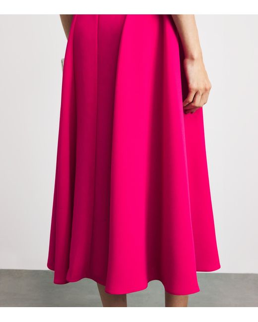 Roksanda Pink Darted Kora Midi Dress