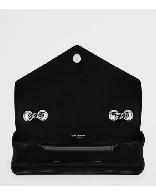 Saint Laurent Black Small Matelassé Loulou Shoulder Bag