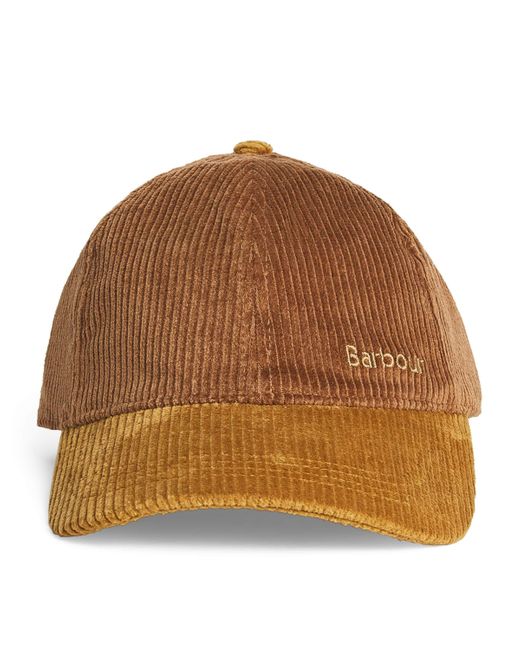 Barbour Brown Corduroy Angus Sports Cap for men