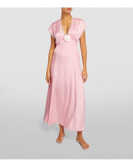 Sleeper Pink The Genus Rosa Maxi Dress