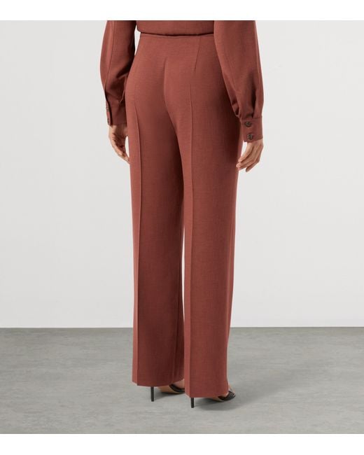 Marina Rinaldi Purple Pleated Tailored Trousers