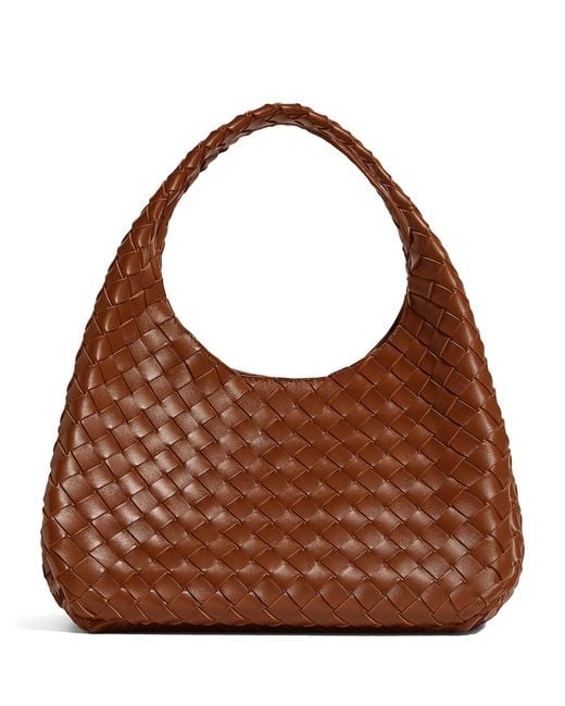 Bottega Veneta Brown Medium Leather Campana Shoulder Bag