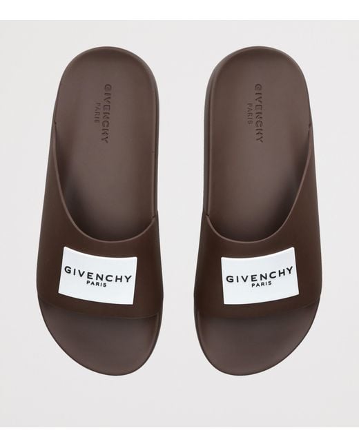 Givenchy Brown Label Slides for men