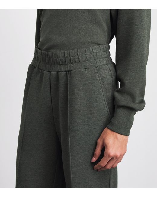 Varley Gray Doublesoft Wide-Leg Sweatpants