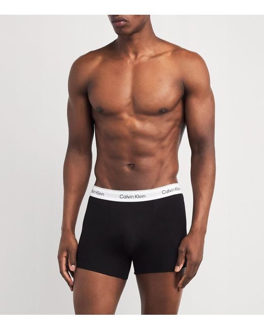 Calvin Klein Black Stretch-Cotton Icon Boxer Briefs for men