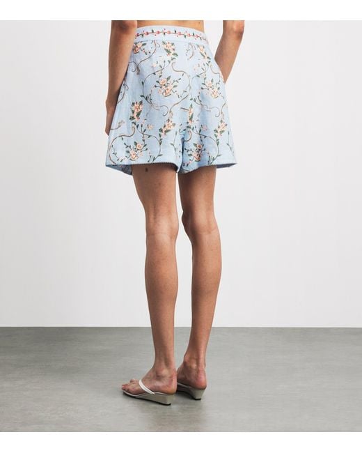 Agua Bendita Blue Linen Maratea Navegante Shorts