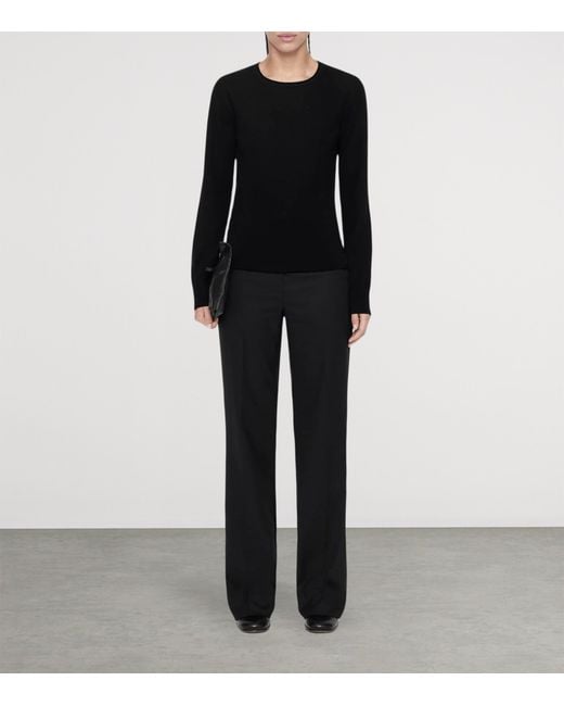 AllSaints Black Merino Wool Coyte Sweater