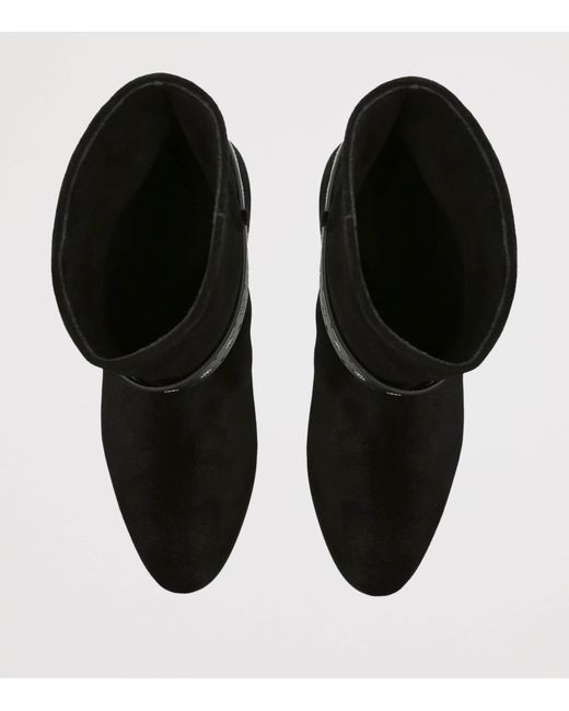Isabel Marant Black Suede Reena Ankle Boots