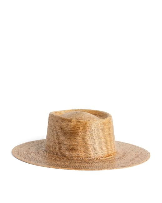 Lack of Color Natural Straw Palma Boater Hat