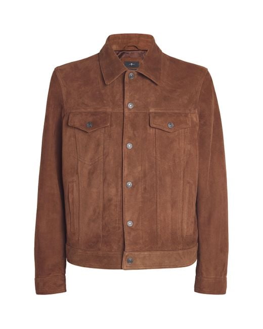 7 For All Mankind Brown Suede Jacket for men