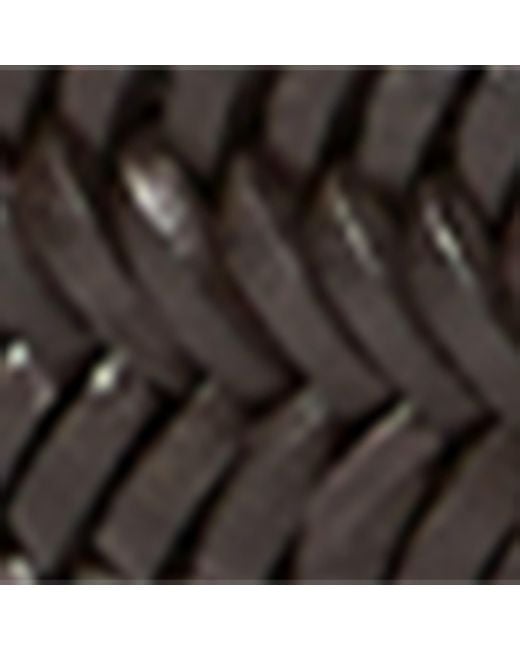 Brunello Cucinelli Black Leather-Blend Chevron-Effect Braided Belt for men