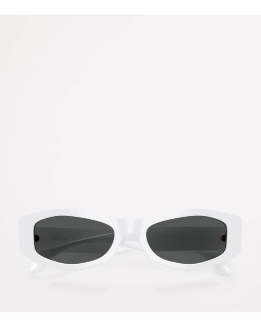 Versace White Irregular Sunglasses