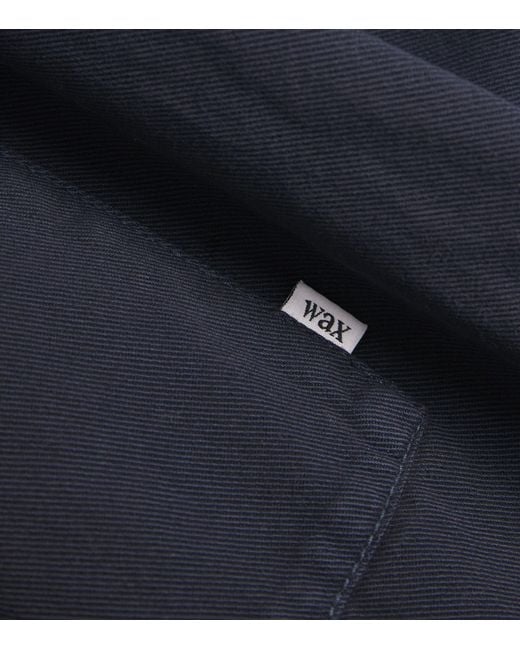 Wax London Blue Organic Cotton Kirt Trousers for men